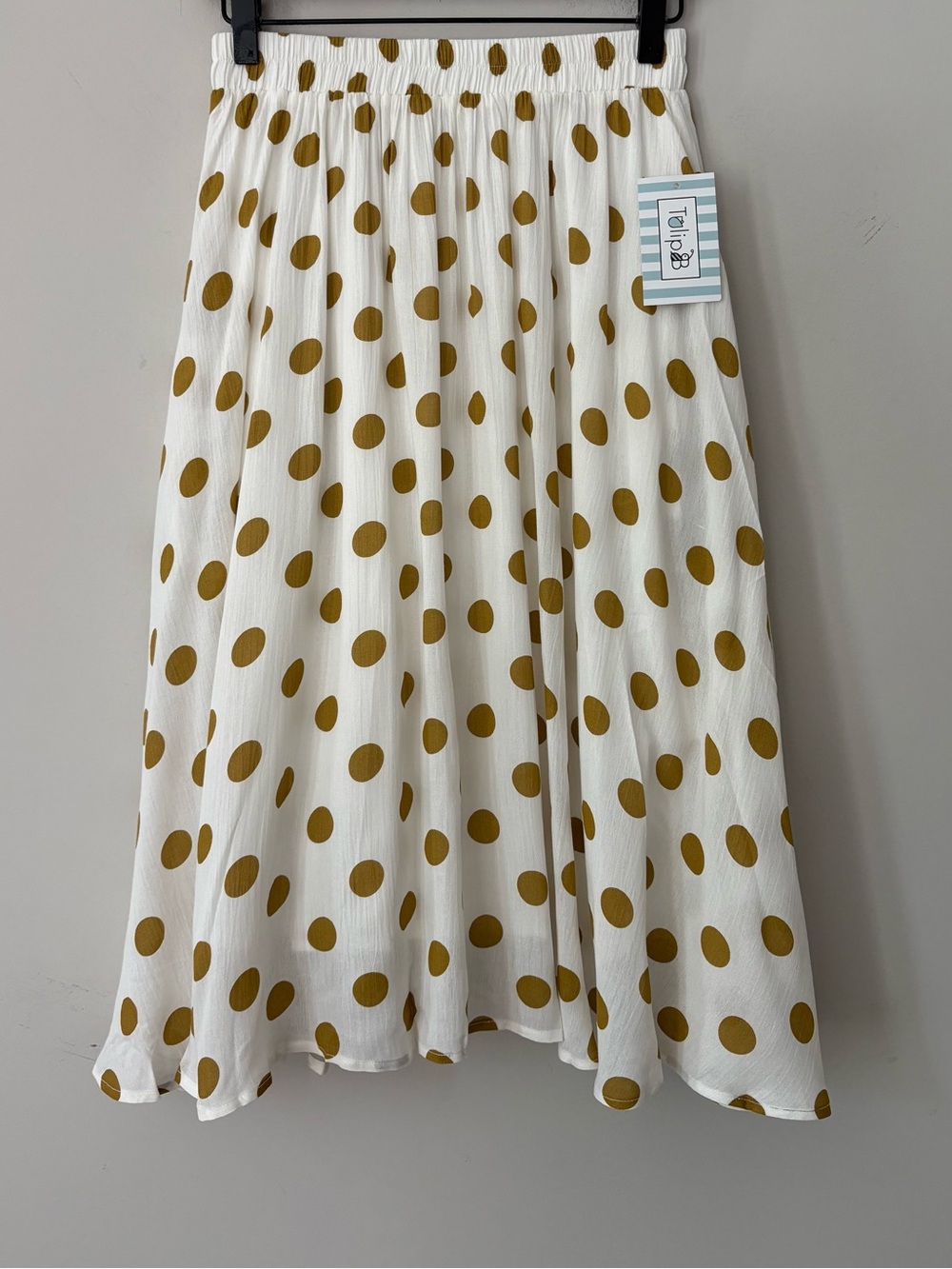 Tulip B Polka Dot Midi Skirt